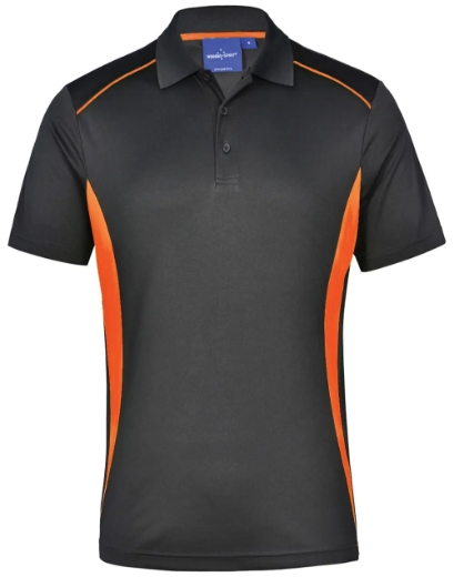 Picture of Winning Spirit, Mens Cooldry S/S Contrast Interlock Polo